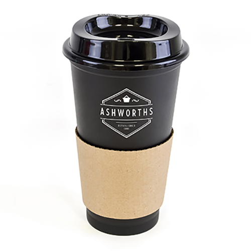 500ml Paper Sleeve Take Away Mugs Personalised Coffee Cups