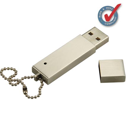 Personalised USB Corporate Metal Flashdrive, FREE Engraving and FREE 1 UK mainland delivery. A slick corporate looking solid metal usb memory stick that comes in either matt silver or shiny silver metal. Data uploading is available on all usb flashdrives, subject to usb drive and size of data this maybe free of charge, please enquire at time of quotation.
Minimum order 50 units.Please call or email for pricing as USB prices change every 24 hours.				