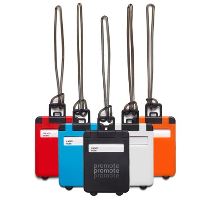 Printed Value Plastic Luggage Tags available in a choice of 5 colours and with a generous print area to advertise your logo or brand on the move everywhere. These promotional luggage tags are suitable for a wide range of businesses or campaigns particularly those related to holidays or travel.