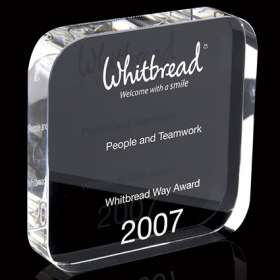 120mm Crystal Square Paperweight Awards