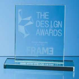Medium Rectangle Jade Glass Awards