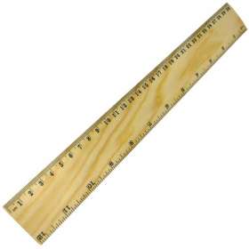 30cm Wood Rulers