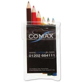 6 Pack Mini Colouring Pencils