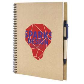 A4 Recycled Card Notebook and Pen