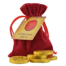 Chocolate Coin Pouches