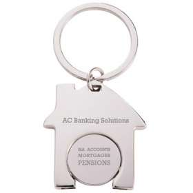 House Shaped Trolley Coin Keyrings