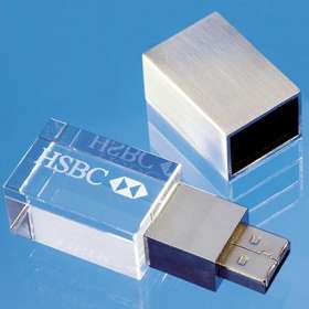 4GB Luxury Optical Crystal USB Flashdrives
