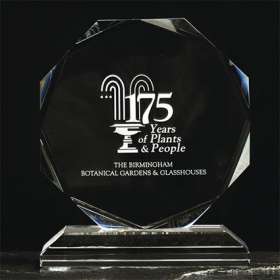 Medium Crystal Octagon Awards