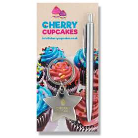 Pen and Star Keyring Sets