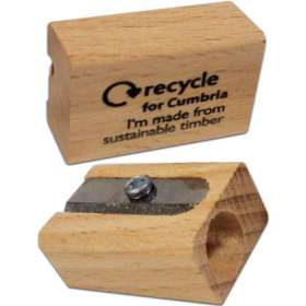 Single Sustainable Wood Pencil Sharpener - extra picture
