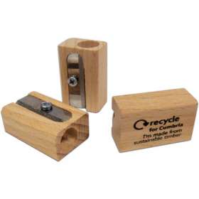 Single Sustainable Wood Pencil Sharpener - extra picture