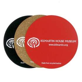 Recycled Leather Coasters - extra picture