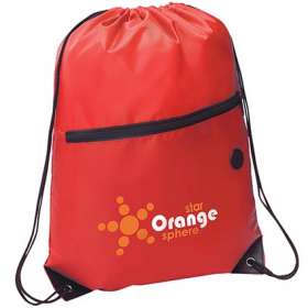 Headphone Slot Drawstring Bags