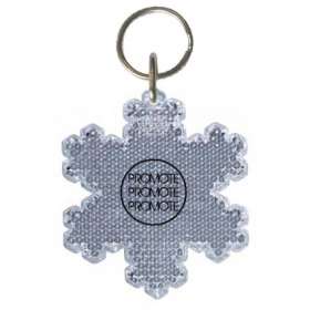 Snowflake Reflector Keyrings