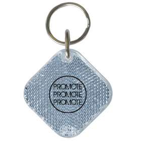 Square Reflector Keyrings