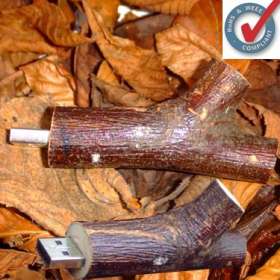 Eco Friendly Twig USB Drive Real Wood  - extra picture