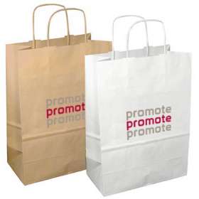 Twisted Paper Handle Carrier Bag