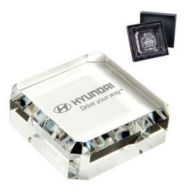 Optical Crystal Square Paperweights