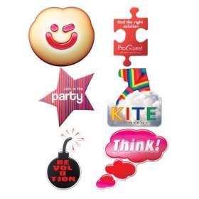Die Cut Promotional Badges - extra picture