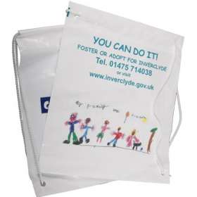 Duffle Style Polythene Carrier Bag