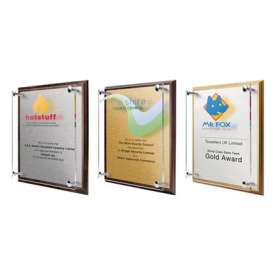 Veneered Wooden Pillar Plaques - extra picture