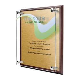 Veneered Wooden Pillar Plaques - extra picture