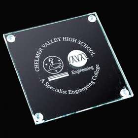 Square Flat Glass Coasters