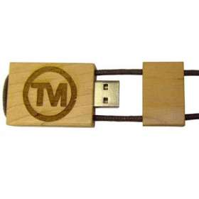 Fat Wooden Eco Friendly USB Drive - extra picture