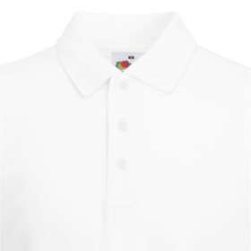 Fruit of the Loom White Polo Shirts - extra picture