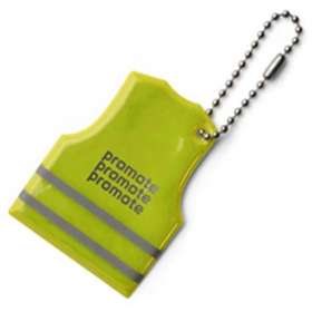 Vest Shaped Reflective Key Ring