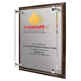 Veneered Wooden Pillar Plaques