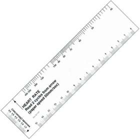 Printable heart rate ruler