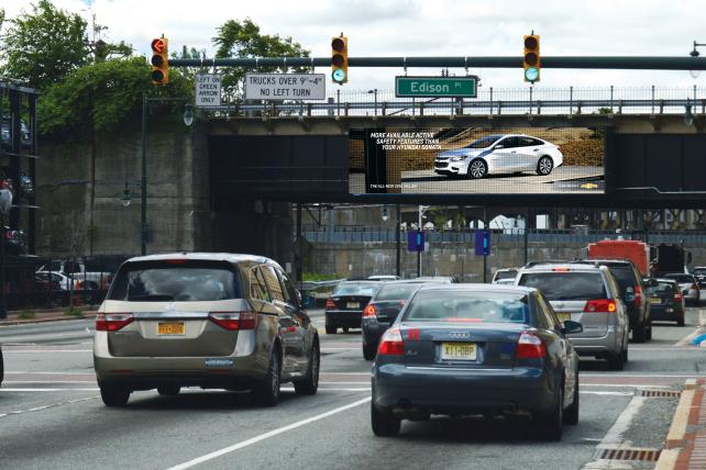 Out of home advertising from Chevrolet and General Motors in the US.