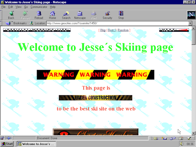 A spammy geocities page.