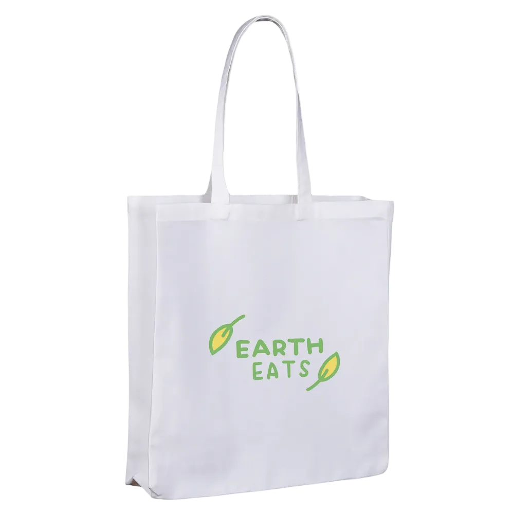 10oz White Canvas Tote Bags Total Merchandise