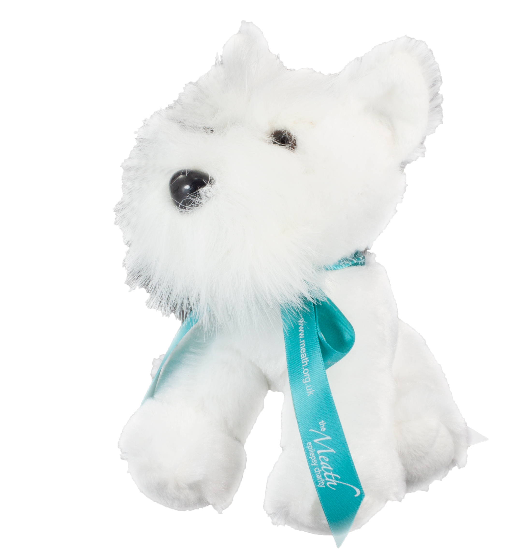 Branded 15cm Westie Dog Stuffed Toy With Tshirt or neck bow