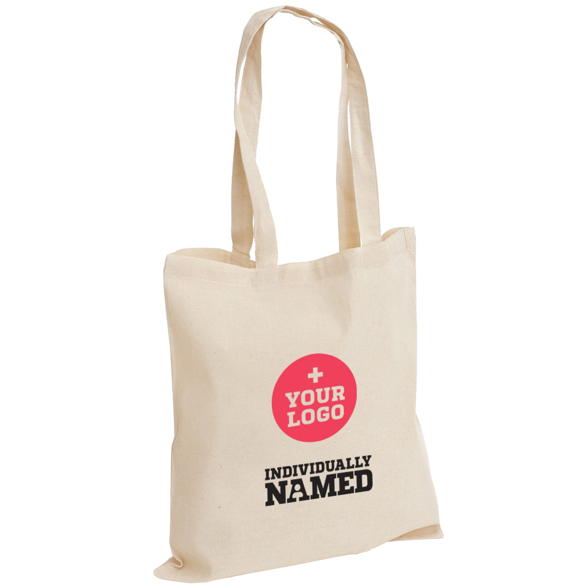 Branded Individually Named Cotton Tote Bags | Total Merchandise