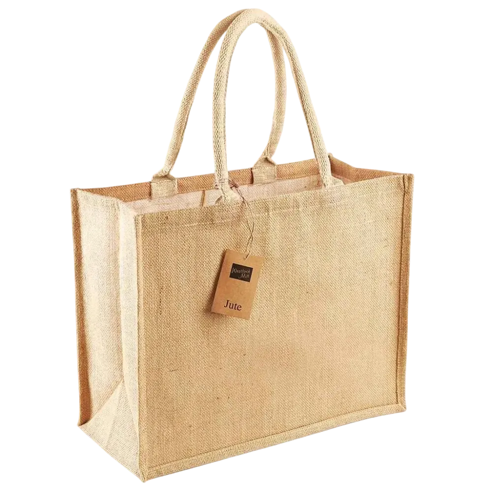 Contrast Handle Nylon Shopper
