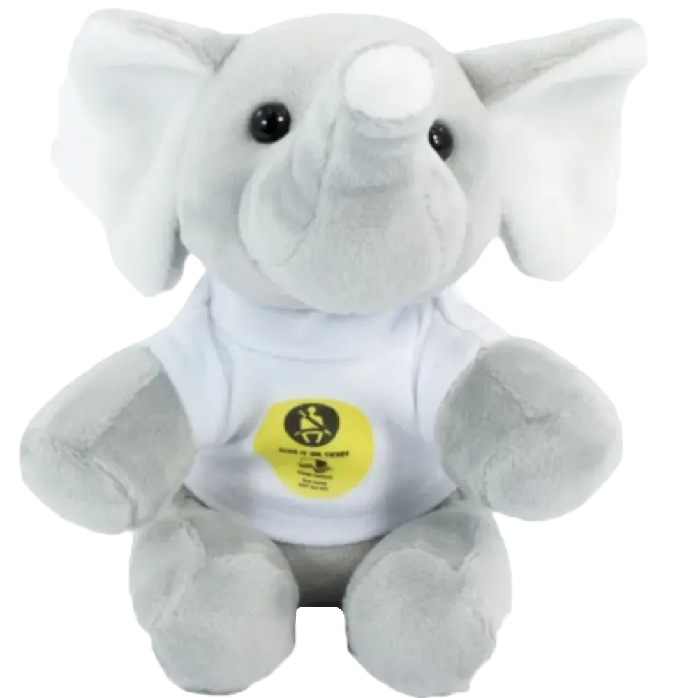 Logo branded 14cm Elephant with T-Shirt | Total Merchandise