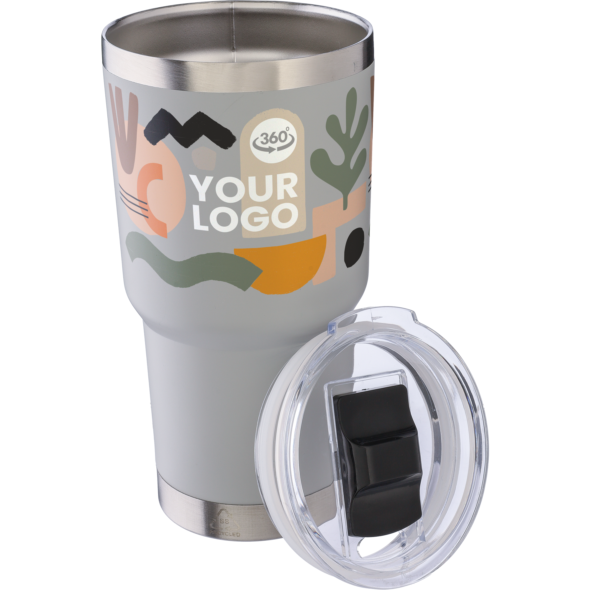 Double Walled Travel Mug 600ml Paradise main image 1