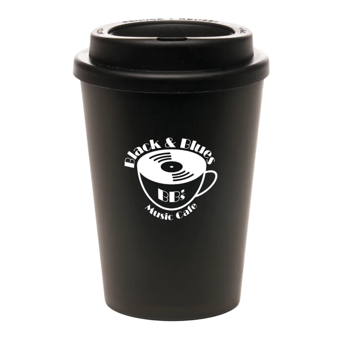 Branded Haddon Black 350ml Travel Mug | Total Merchandise