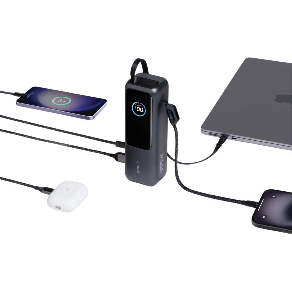 Anker Power Bank 25,000 mAh with Retractable Cable | Total Merchandise