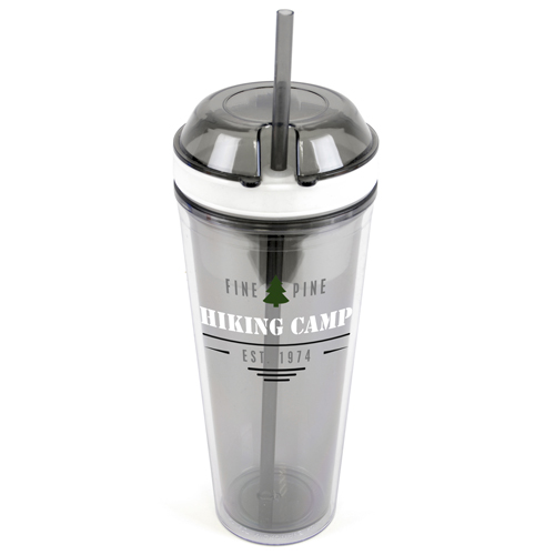 550ml Snack and Sip Water Bottles Personalised Snack Compartment Bottles Branded Water and