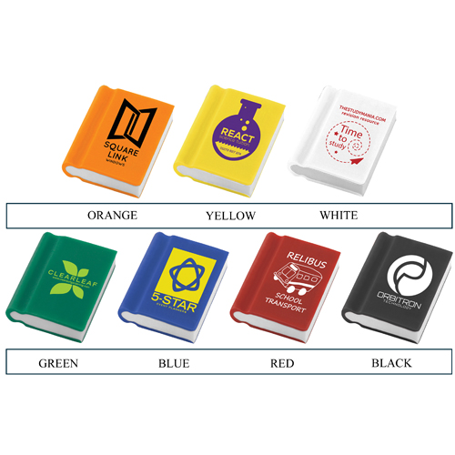 Book Shaped Erasers Pens & Writing Promotional Pens Printed Pens