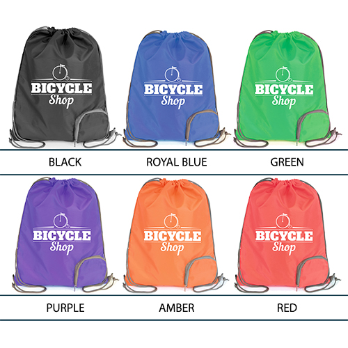 Folding Polyester Drawstring Bags Promotional Bags Printed Bags