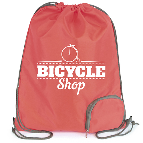 Folding Polyester Drawstring Bags Promotional Bags Printed Bags