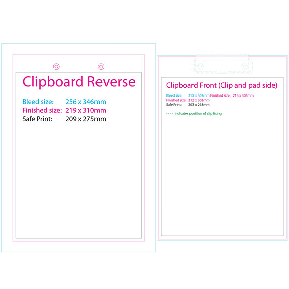 Full Colour A4 Clipboards Promotional Folders & Wallets Printed or