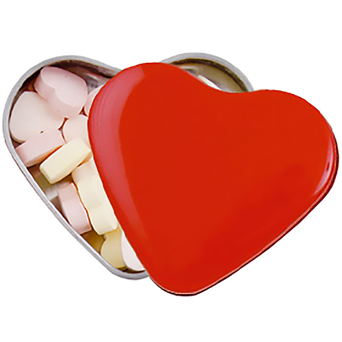 Heart Sweet Tins Promotional Sweets Personalised Chocolate & Drinks