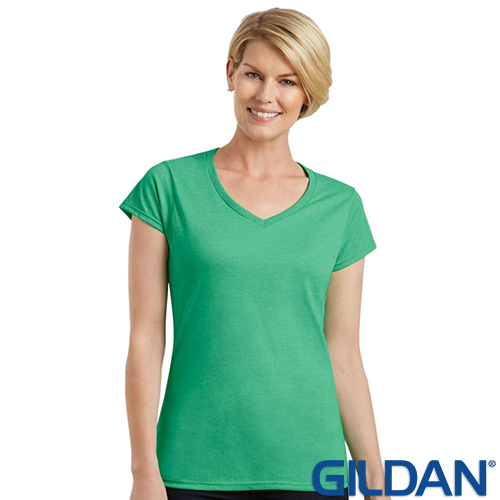 Printed Ladies Gildan V Neck T-Shirts | Total Merchandise