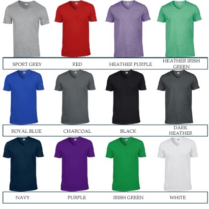 Mens Gildan V Neck T Shirts | Promotional Clothing | Printed Polo ...